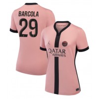 Paris Saint-Germain Bradley Barcola #29 Tredjedrakt Dame 2024-25 Kortermet